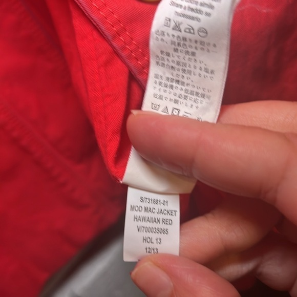 Gap Hawaiian red button front jacket size small - Picture 8 of 10